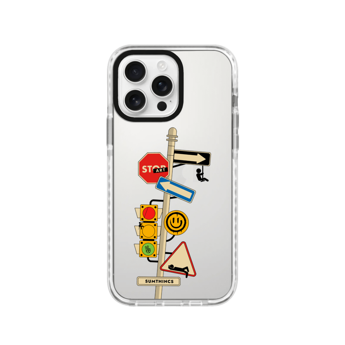 iPhone 16 Pro Max Crossroad Procase Şeffaf Telefon Kılıfı Beyaz Şeffaf - SUMTHINCS