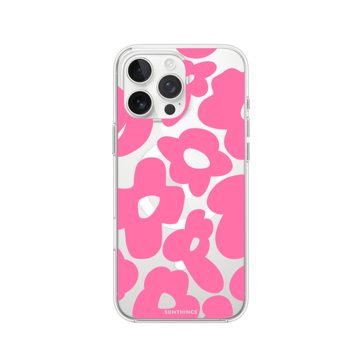 iPhone 16 Pro Max Daisy Pop Clear Magsafe Telefon Kılıfı - SUMTHINCS