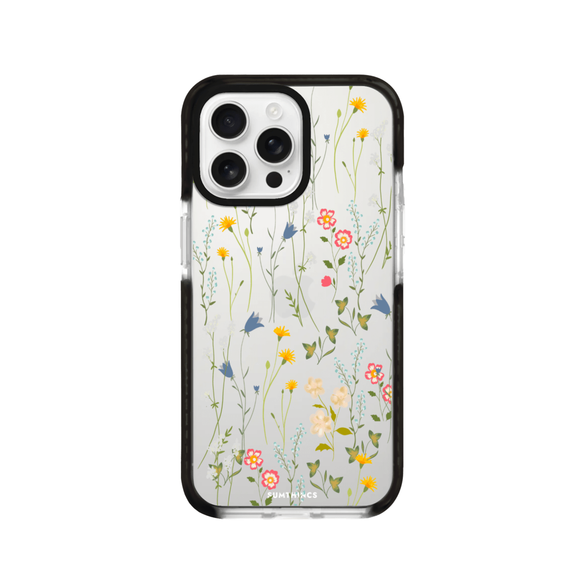 iPhone 16 Pro Max Eternal Garden Procase Şeffaf Telefon Kılıfı Siyah Şeffaf - SUMTHINCS