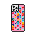 iPhone 16 Pro Max Lovestorm Leather Vegan Deri Telefon Kılıfı Pembe - SUMTHINCS