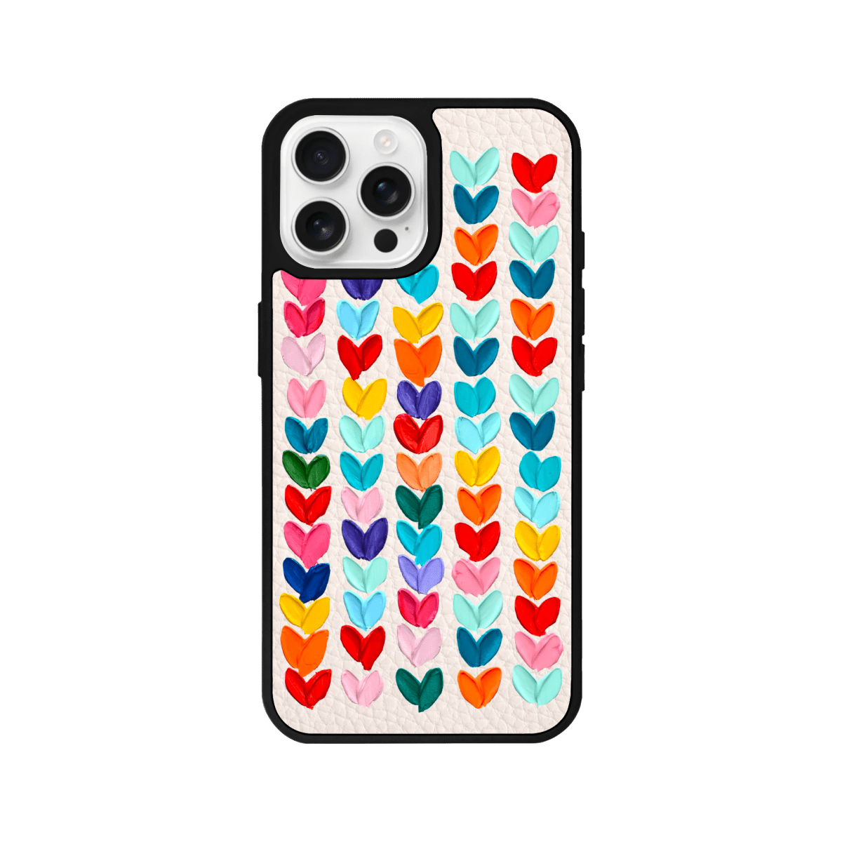 iPhone 16 Pro Max Lovestorm Leather Vegan Deri Telefon Kılıfı Bej - SUMTHINCS