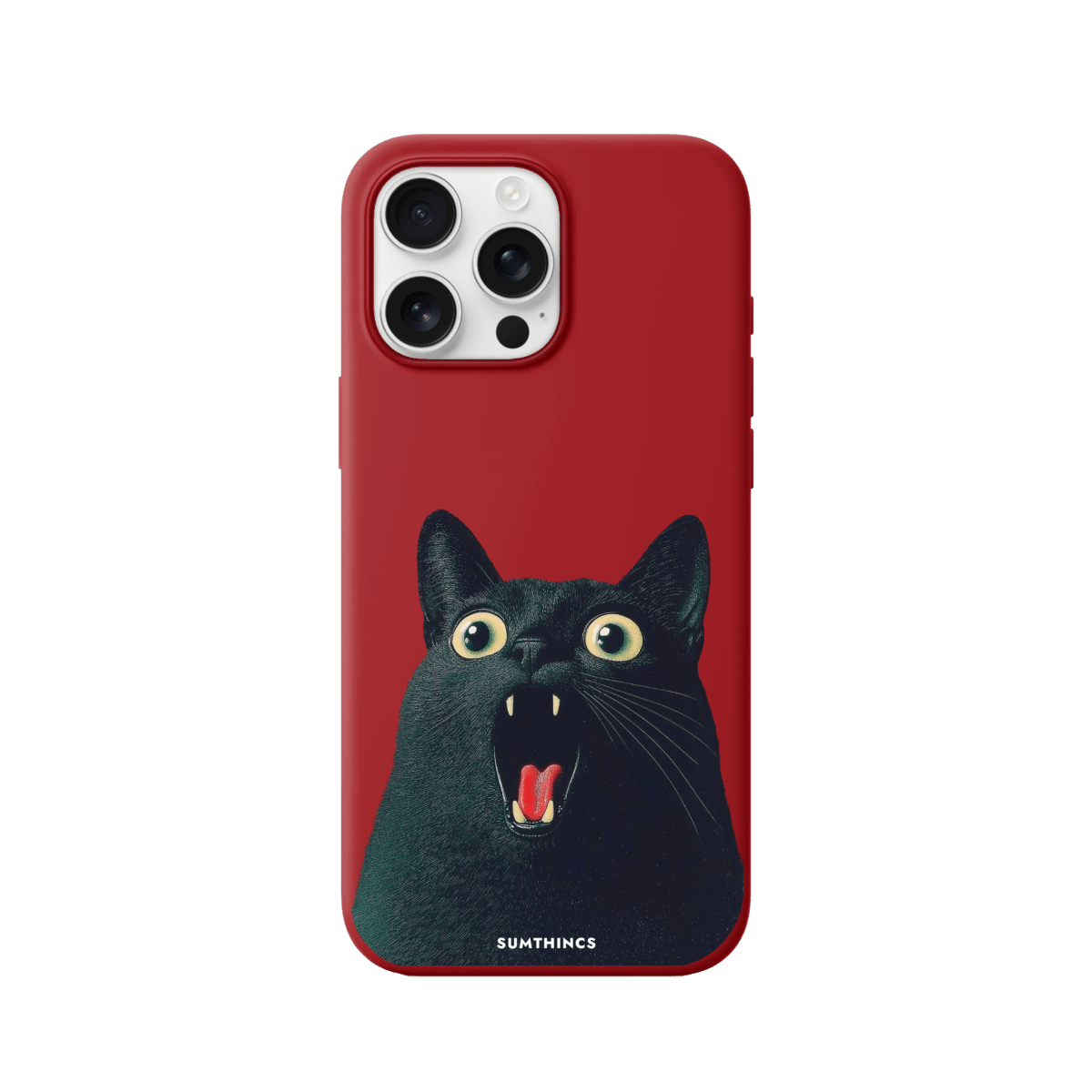 iPhone 16 Pro Max Meoww Premium Telefon Kılıfı Kırmızı - SUMTHINCS