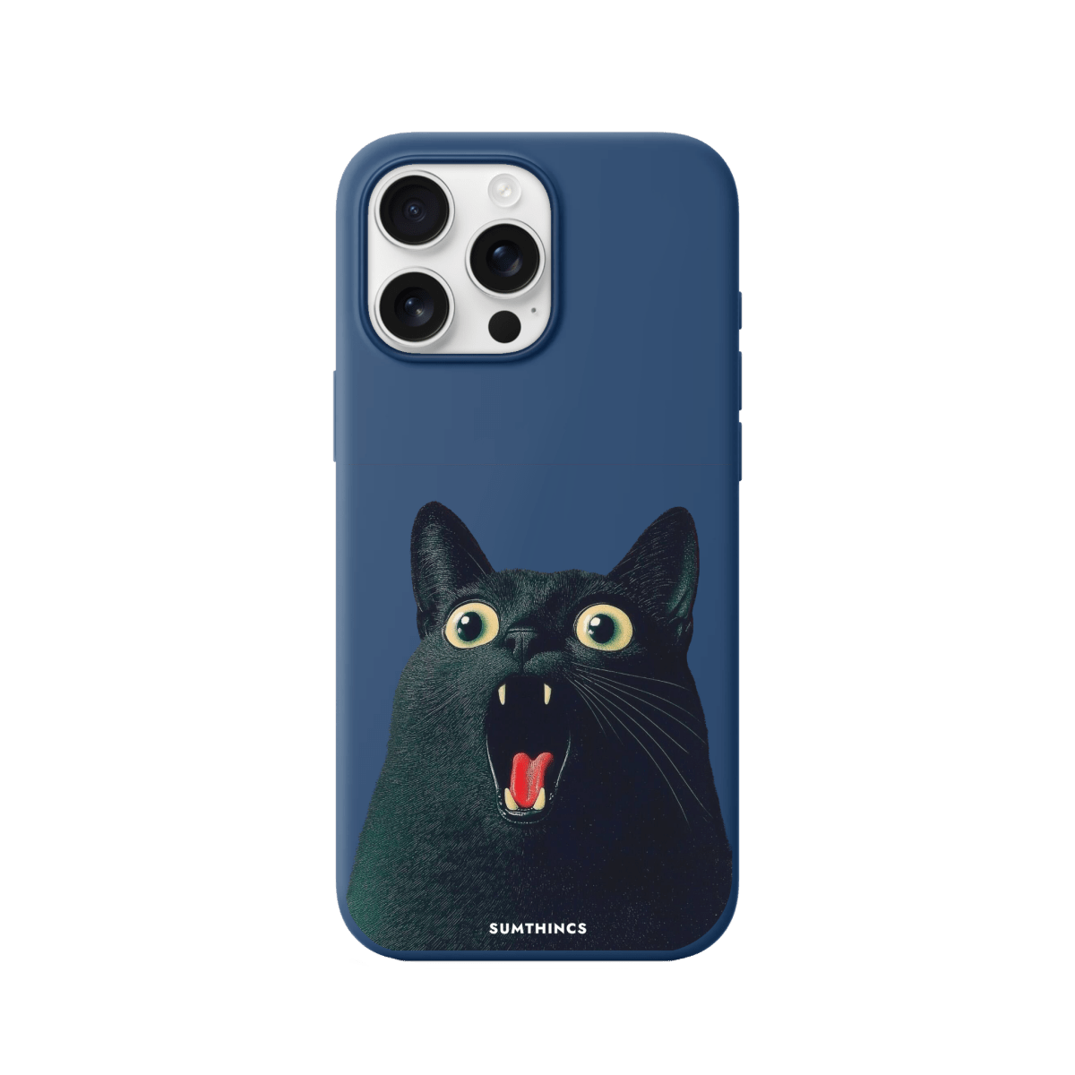 iPhone 16 Pro Max Meoww Premium Telefon Kılıfı Pasifik Mavi - SUMTHINCS
