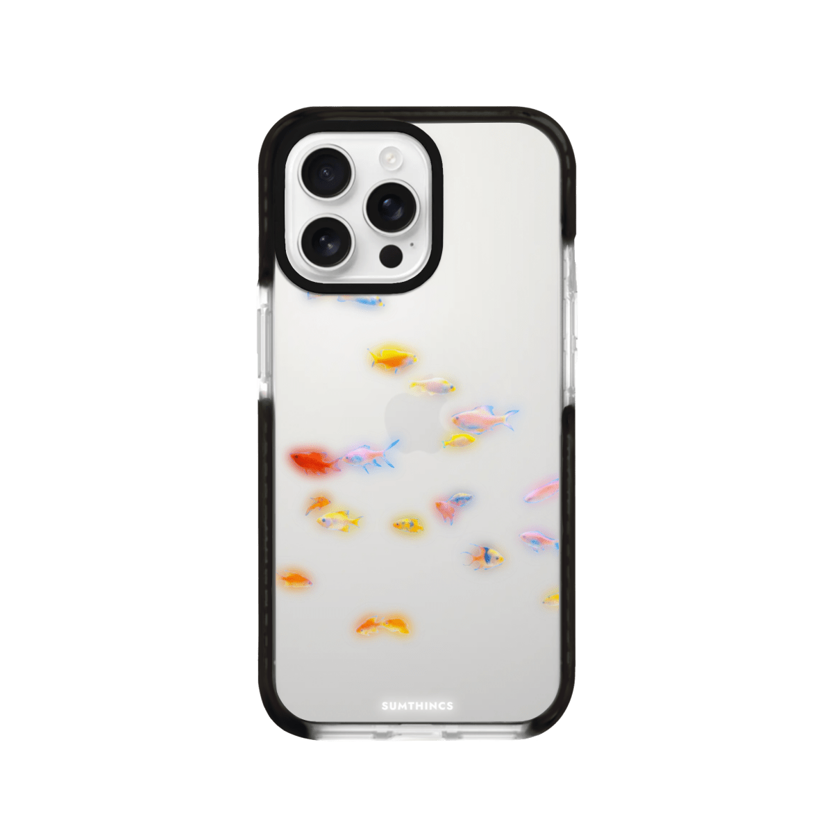 iPhone 16 Pro Max Neon Fish Procase Şeffaf Telefon Kılıfı Siyah Şeffaf - SUMTHINCS