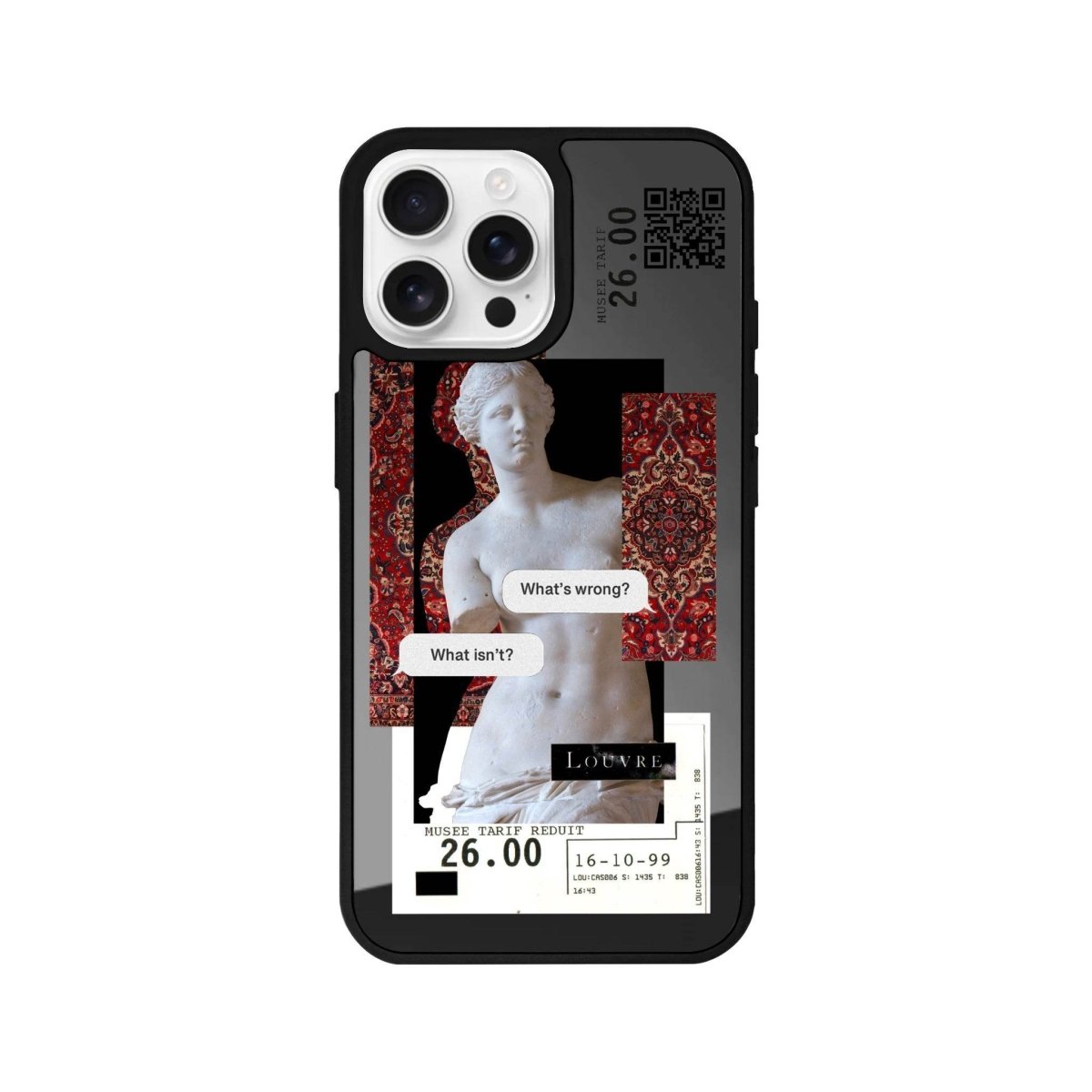 iPhone 16 Pro Max PixelVenus Mirror Aynalı Telefon Kılıfı Antrasit - SUMTHINCS