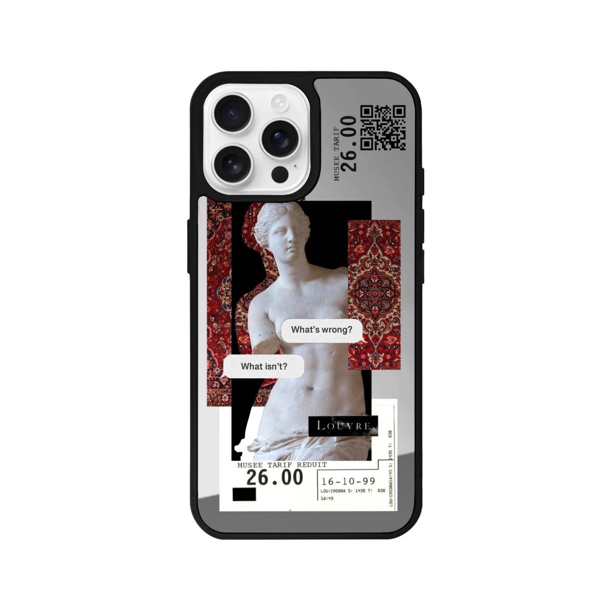 iPhone 16 Pro Max PixelVenus Mirror Aynalı Telefon Kılıfı Gümüş - SUMTHINCS