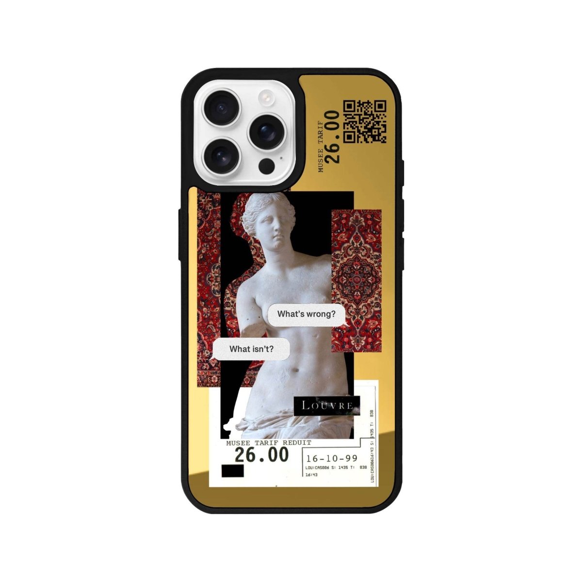 iPhone 16 Pro Max PixelVenus Mirror Aynalı Telefon Kılıfı Altın - SUMTHINCS