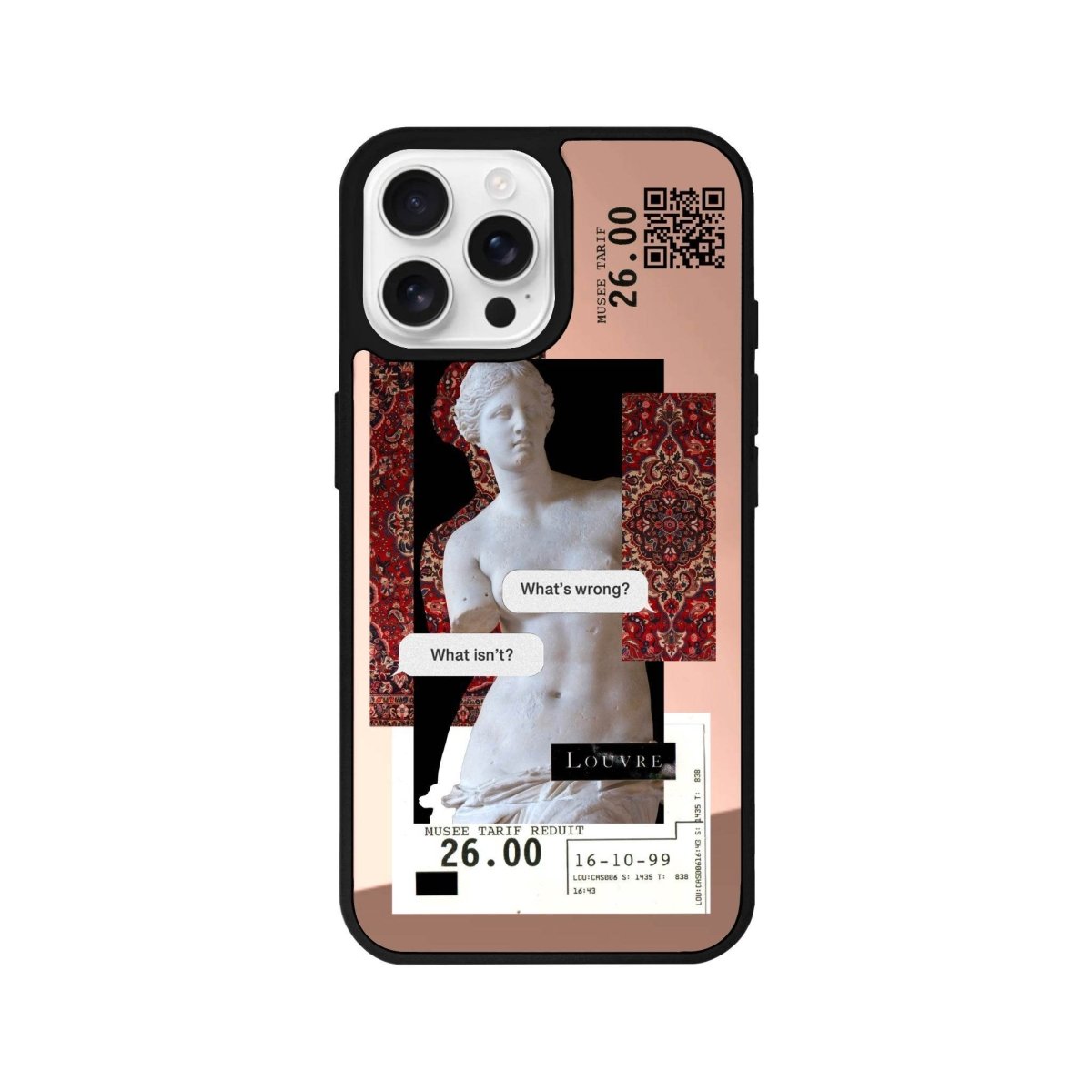 iPhone 16 Pro Max PixelVenus Mirror Aynalı Telefon Kılıfı Metalik Pembe - SUMTHINCS