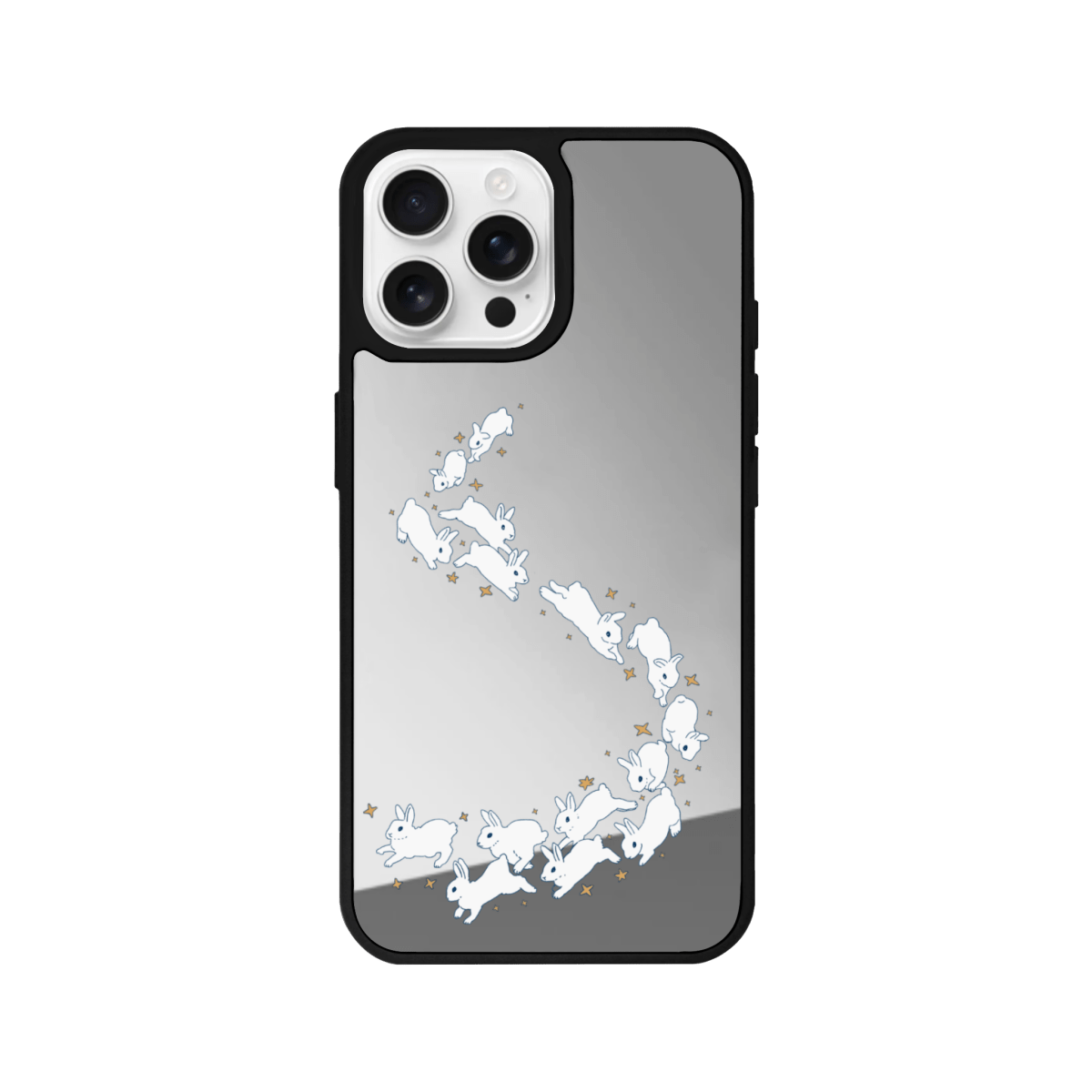 iPhone 16 Pro Max Starry Bunnies Mirror Aynalı Telefon Kılıfı - SUMTHINCS