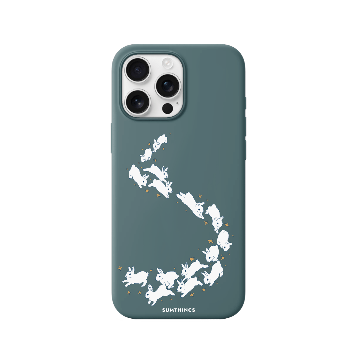 iPhone 16 Pro Max Starry Bunnies Premium Telefon Kılıfı Kaktüs Yeşili - SUMTHINCS