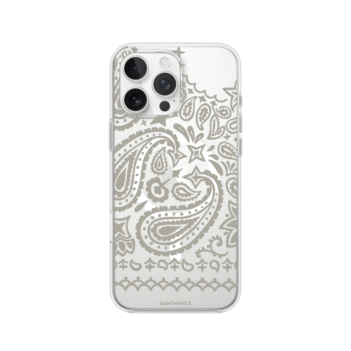 iPhone 16 Pro Max Urban Bandana Clear Magsafe Şeffaf Telefon Kılıfı - SUMTHINCS