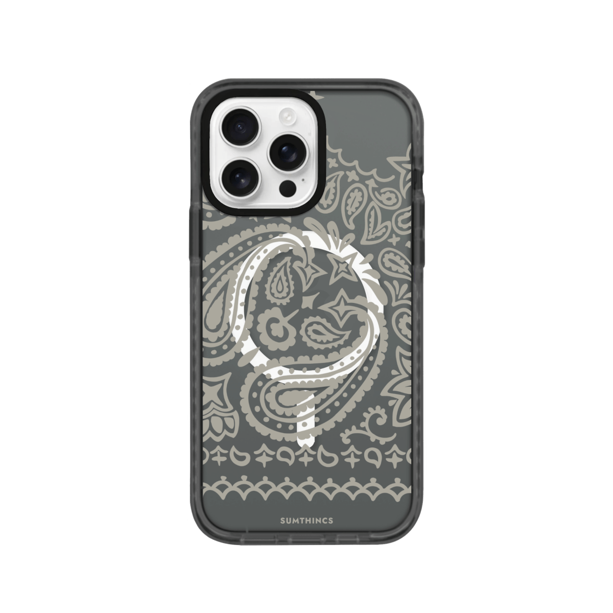 iPhone 16 Pro Max Urban Bandana Magsafe Procase Şeffaf Telefon Kılıfı Antrasit - SUMTHINCS