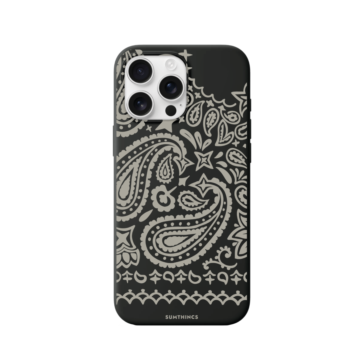 iPhone 16 Pro Max Urban Bandana Premium Telefon Kılıfı Siyah - SUMTHINCS