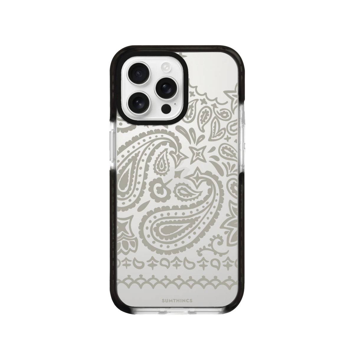 iPhone 16 Pro Max Urban Bandana Procase Şeffaf Telefon Kılıfı Siyah Şeffaf - SUMTHINCS