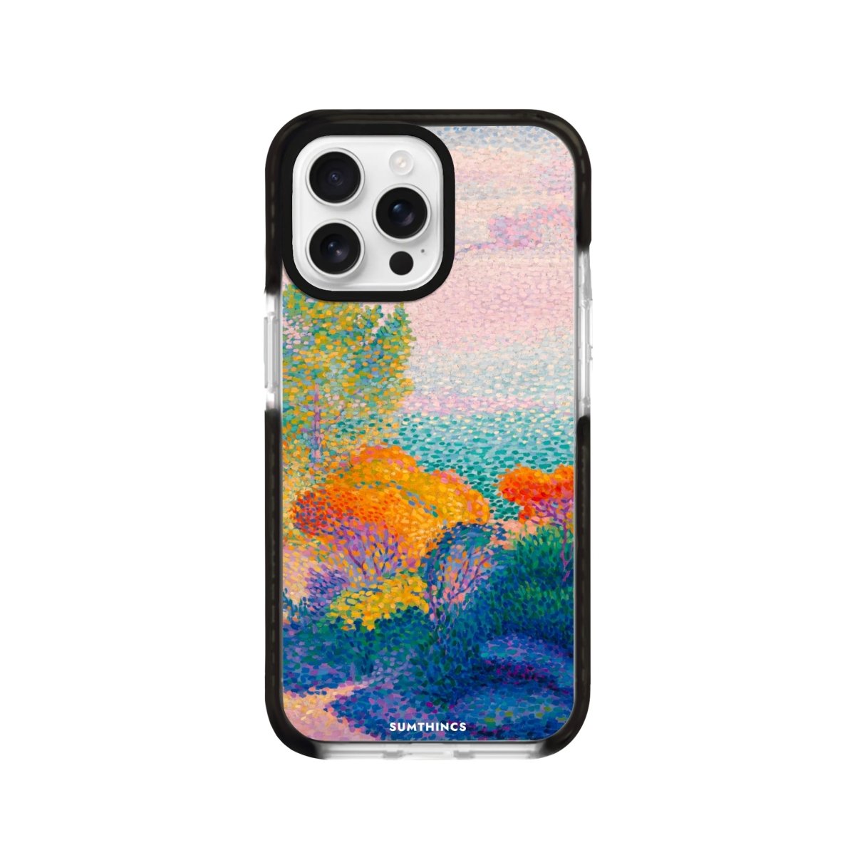 iPhone 16 Pro Mediterranean Procase Şeffaf Telefon Kılıfı Siyah Şeffaf - SUMTHINCS
