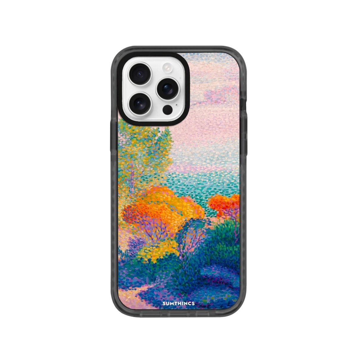 iPhone 16 Pro Mediterranean Procase Şeffaf Telefon Kılıfı Antrasit - SUMTHINCS