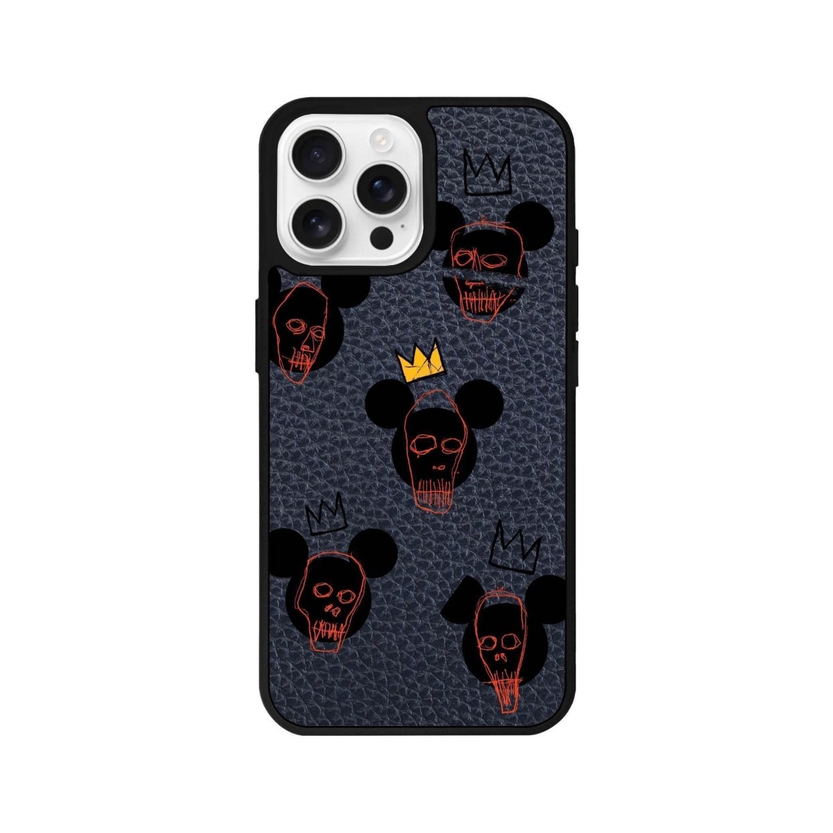 iPhone 16 Pro Mickeys Midnight Leather Vegan Deri Telefon Kılıfı - SUMTHINCS
