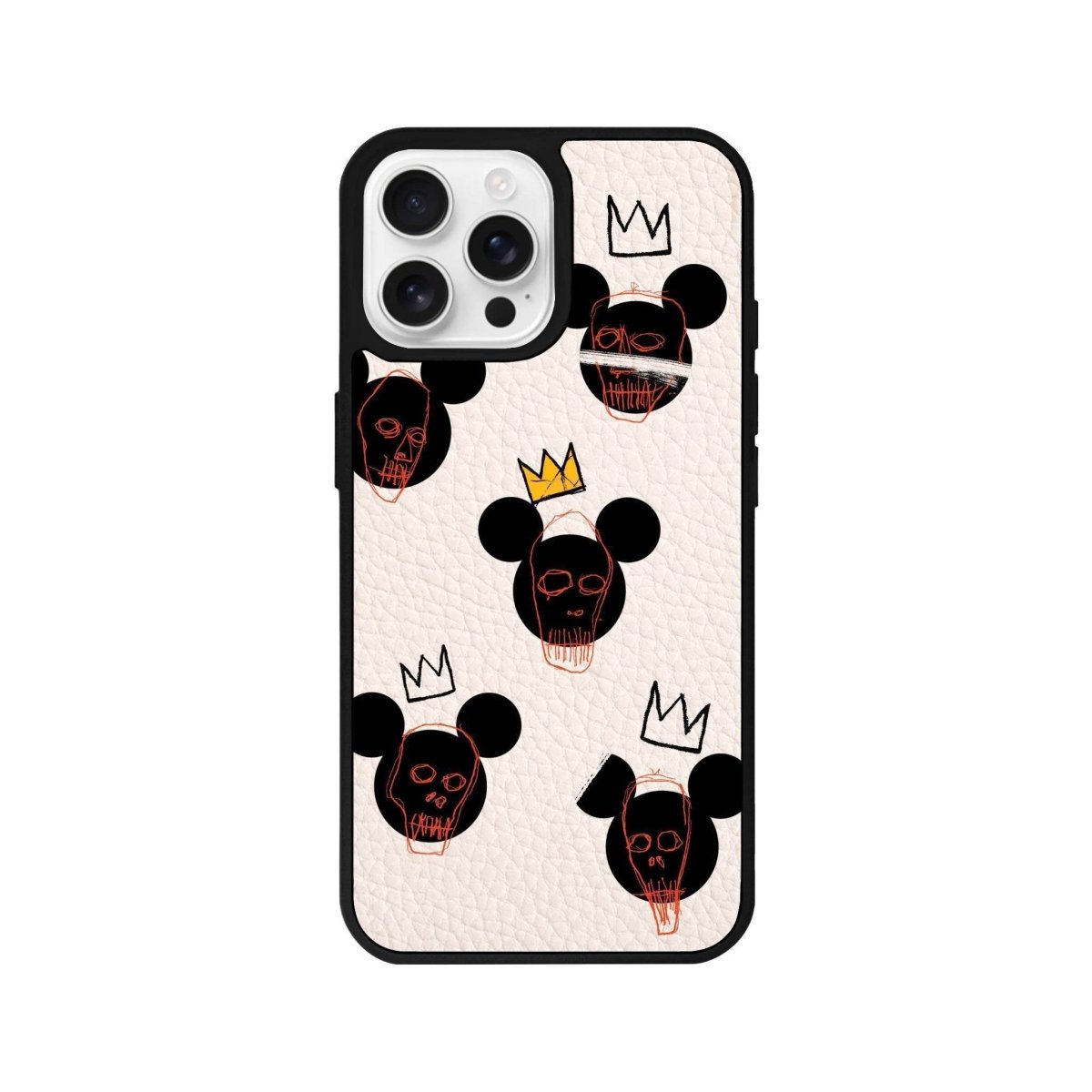 iPhone 16 Pro Mickeys Midnight Leather Vegan Deri Telefon Kılıfı - SUMTHINCS