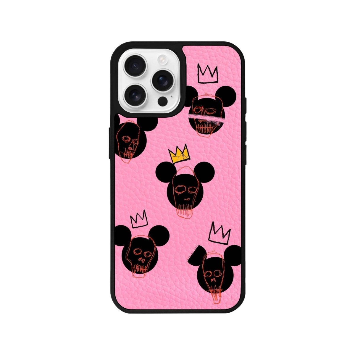 iPhone 16 Pro Mickeys Midnight Leather Vegan Deri Telefon Kılıfı - SUMTHINCS