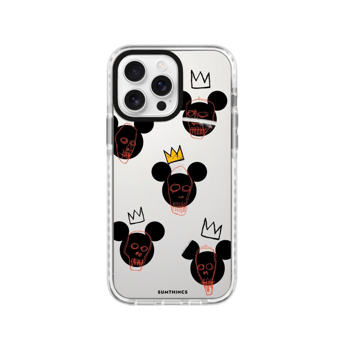 iPhone 16 Pro Mickeys Midnight Procase Şeffaf Telefon Kılıfı Beyaz Şeffaf - SUMTHINCS