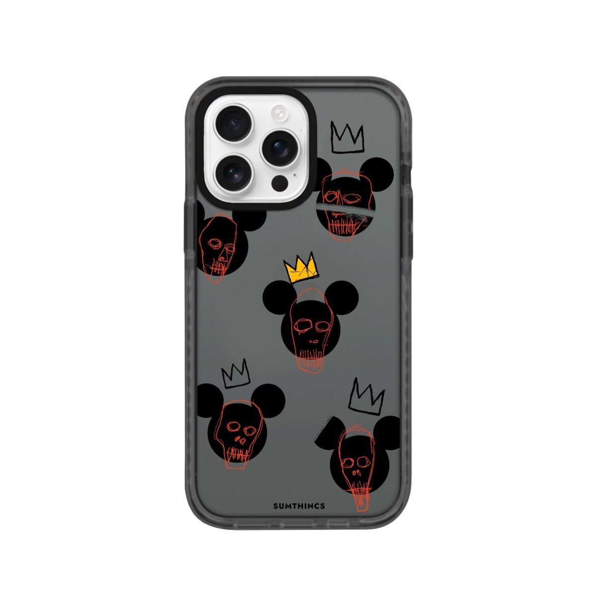 iPhone 16 Pro Mickeys Midnight Procase Şeffaf Telefon Kılıfı Antrasit - SUMTHINCS