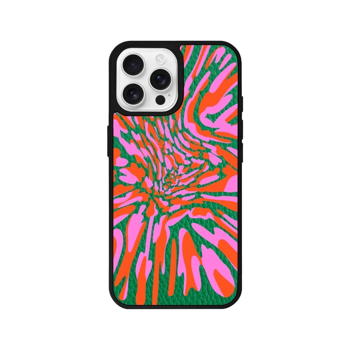 iPhone 16 Pro Neon Dreams Leather Vegan Deri Telefon Kılıfı - SUMTHINCS
