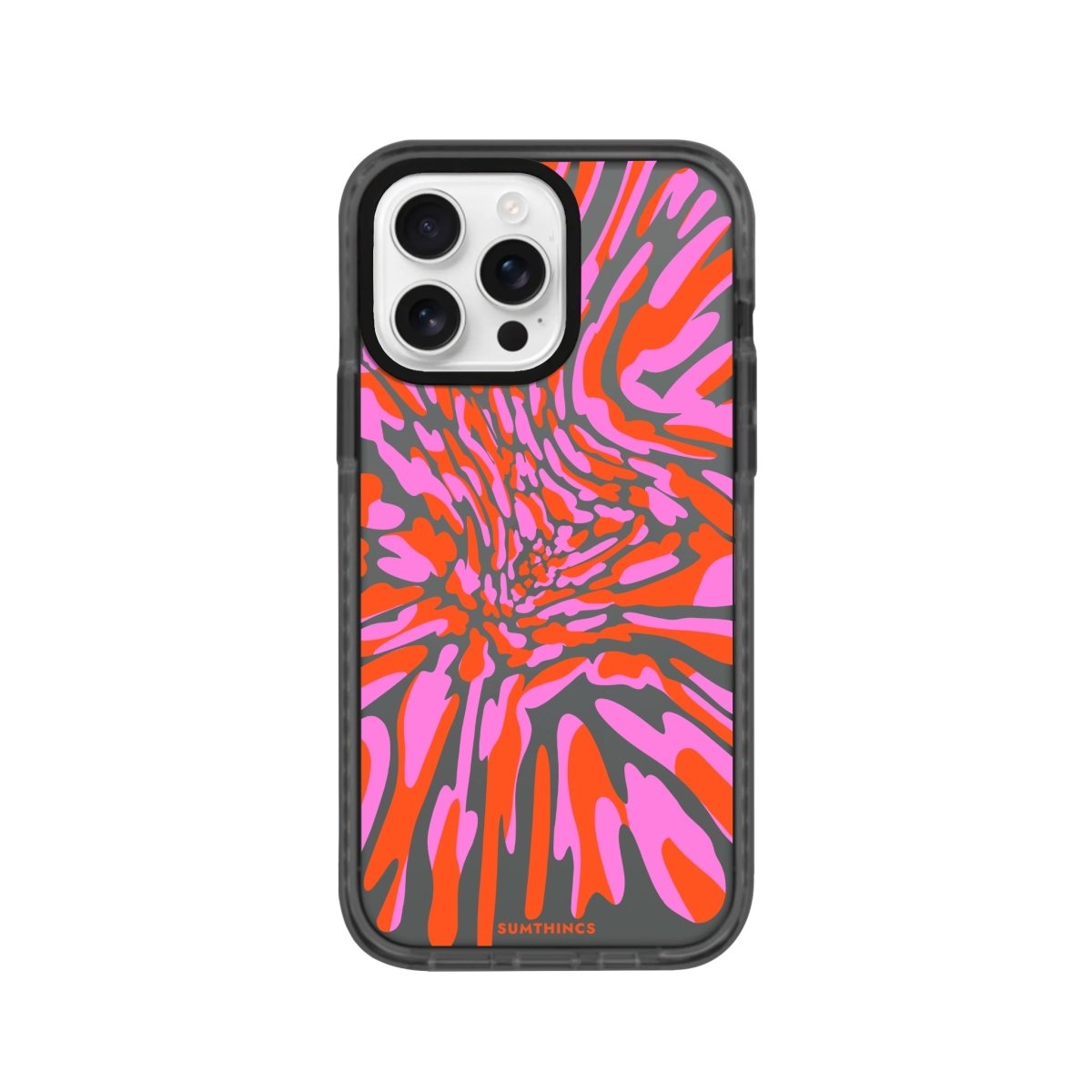 iPhone 16 Pro Neon Dreams Procase Şeffaf Telefon Kılıfı Antrasit - SUMTHINCS