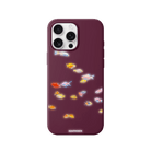 iPhone 16 Pro Neon Fish Premium Telefon Kılıfı Bordo - SUMTHINCS