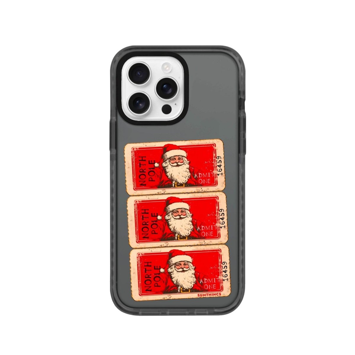 iPhone 16 Pro Northpole Ticket Procase Şeffaf Telefon Kılıfı Antrasit - SUMTHINCS