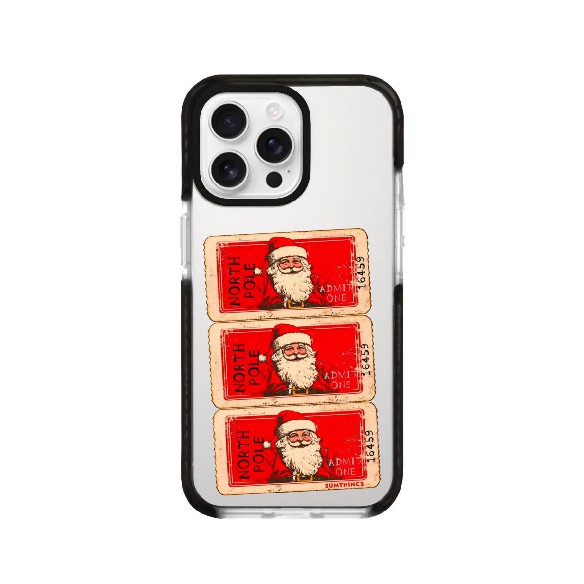 iPhone 16 Pro Northpole Ticket Procase Şeffaf Telefon Kılıfı Siyah Şeffaf - SUMTHINCS