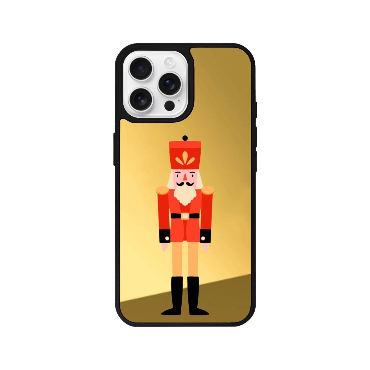 iPhone 16 Pro Nutcracker Mirror Aynalı Telefon Kılıfı Altın - SUMTHINCS