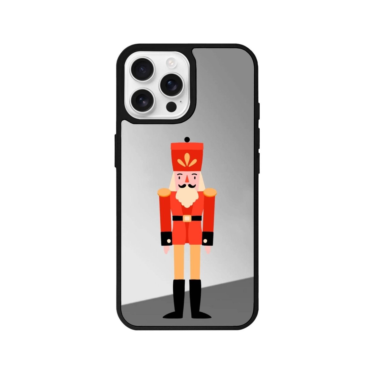 iPhone 16 Pro Nutcracker Mirror Aynalı Telefon Kılıfı Gümüş - SUMTHINCS