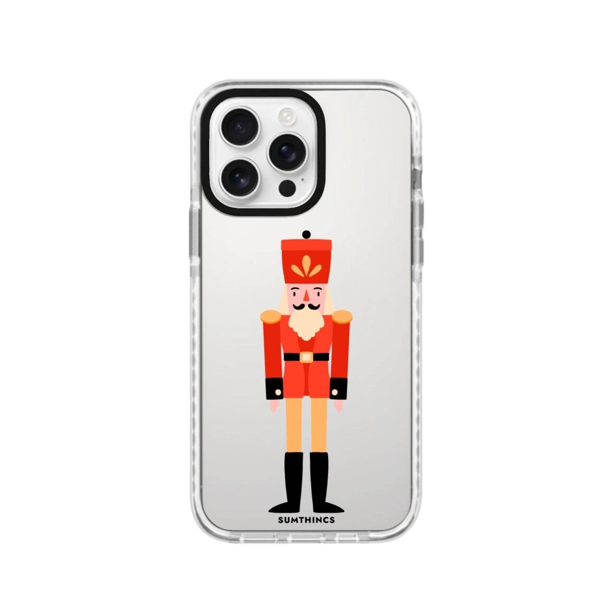 iPhone 16 Pro Nutcracker Procase Şeffaf Telefon Kılıfı Beyaz Şeffaf - SUMTHINCS