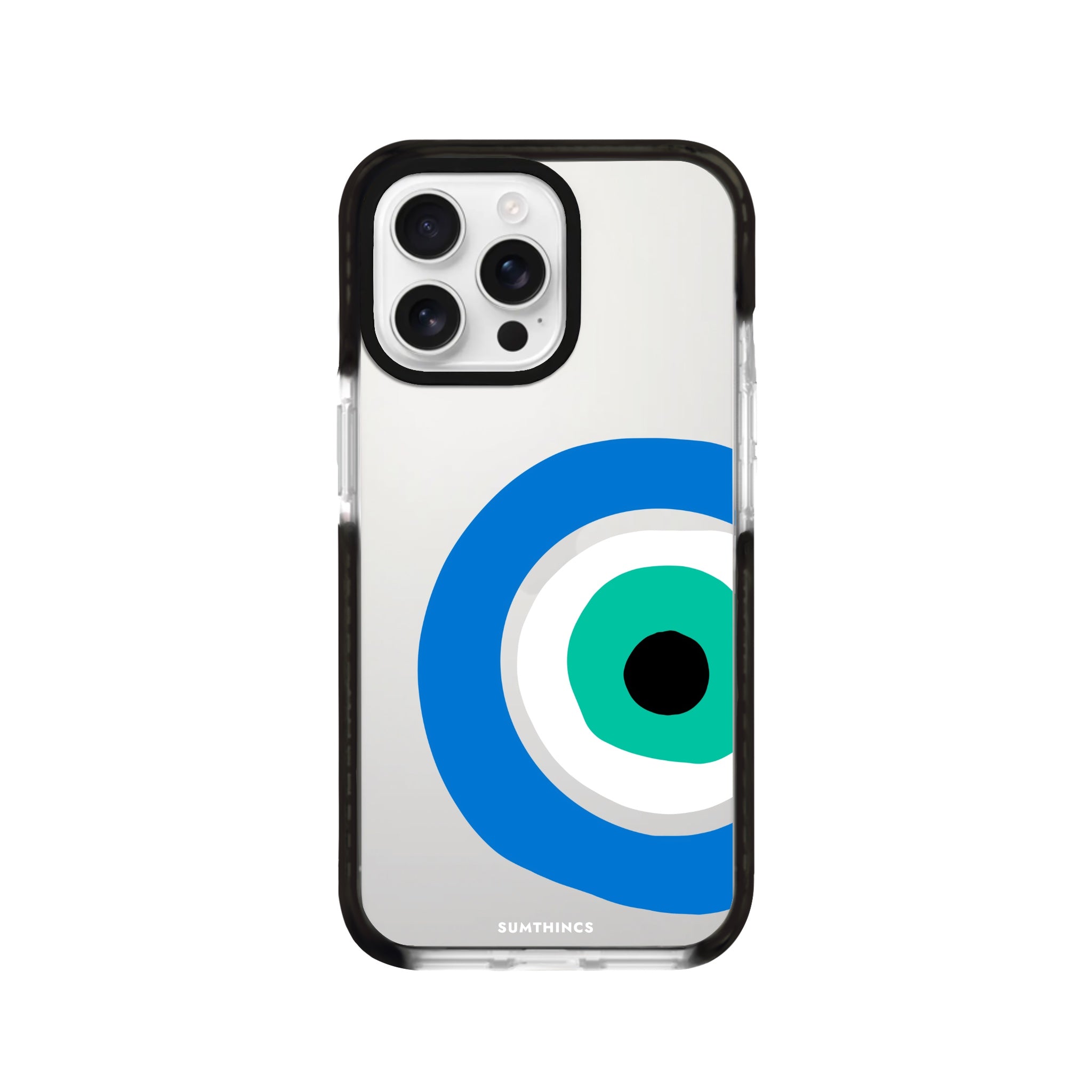 iPhone 16 Pro Ocean Eye Procase Şeffaf Telefon Kılıfı Siyah Şeffaf - SUMTHINCS