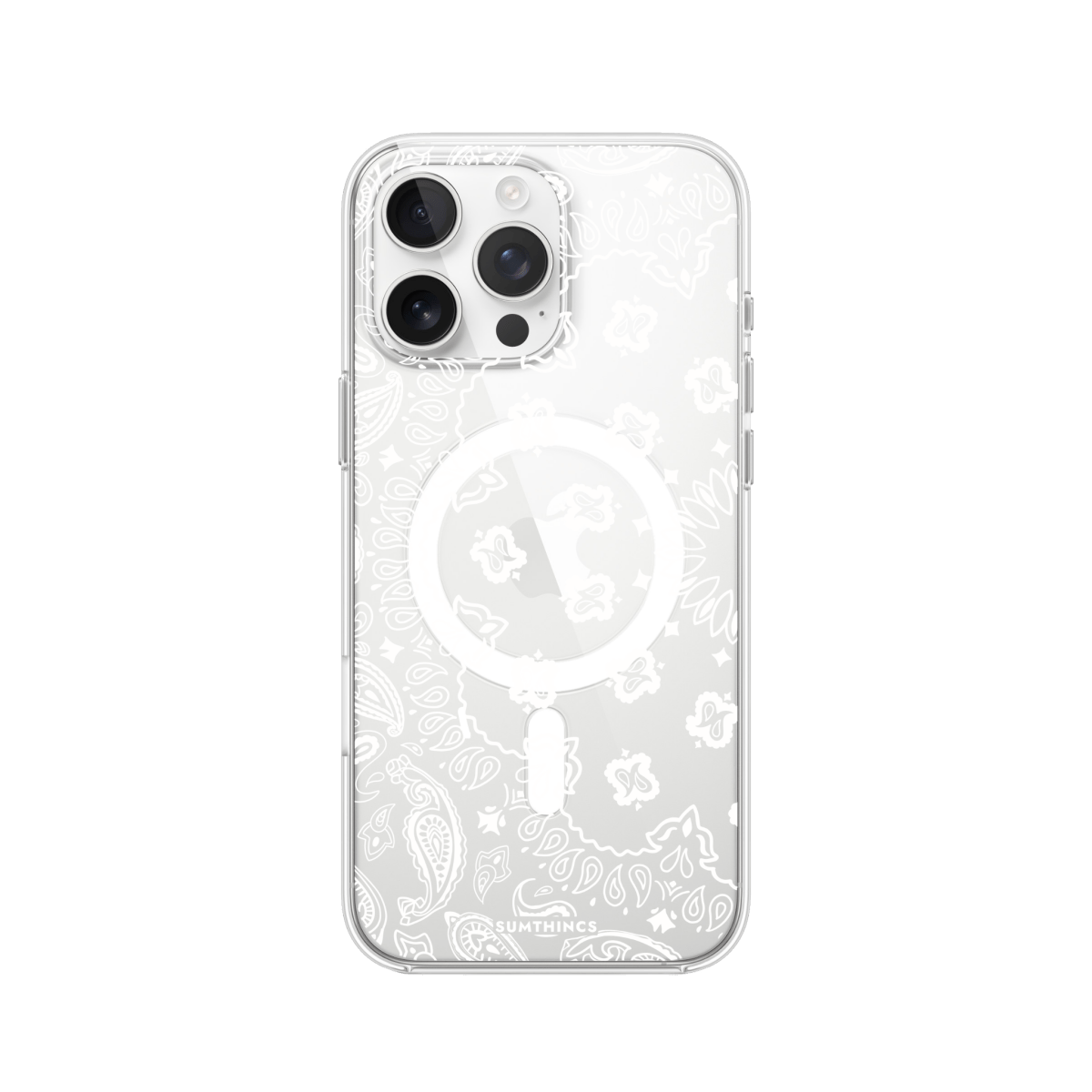 iPhone 16 Pro Paisley Clear Magsafe Şeffaf Telefon Kılıfı - SUMTHINCS