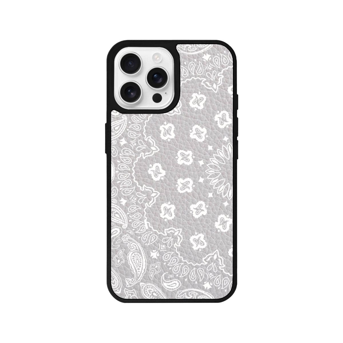 iPhone 16 Pro Paisley Leather Vegan Deri Telefon Kılıfı - SUMTHINCS