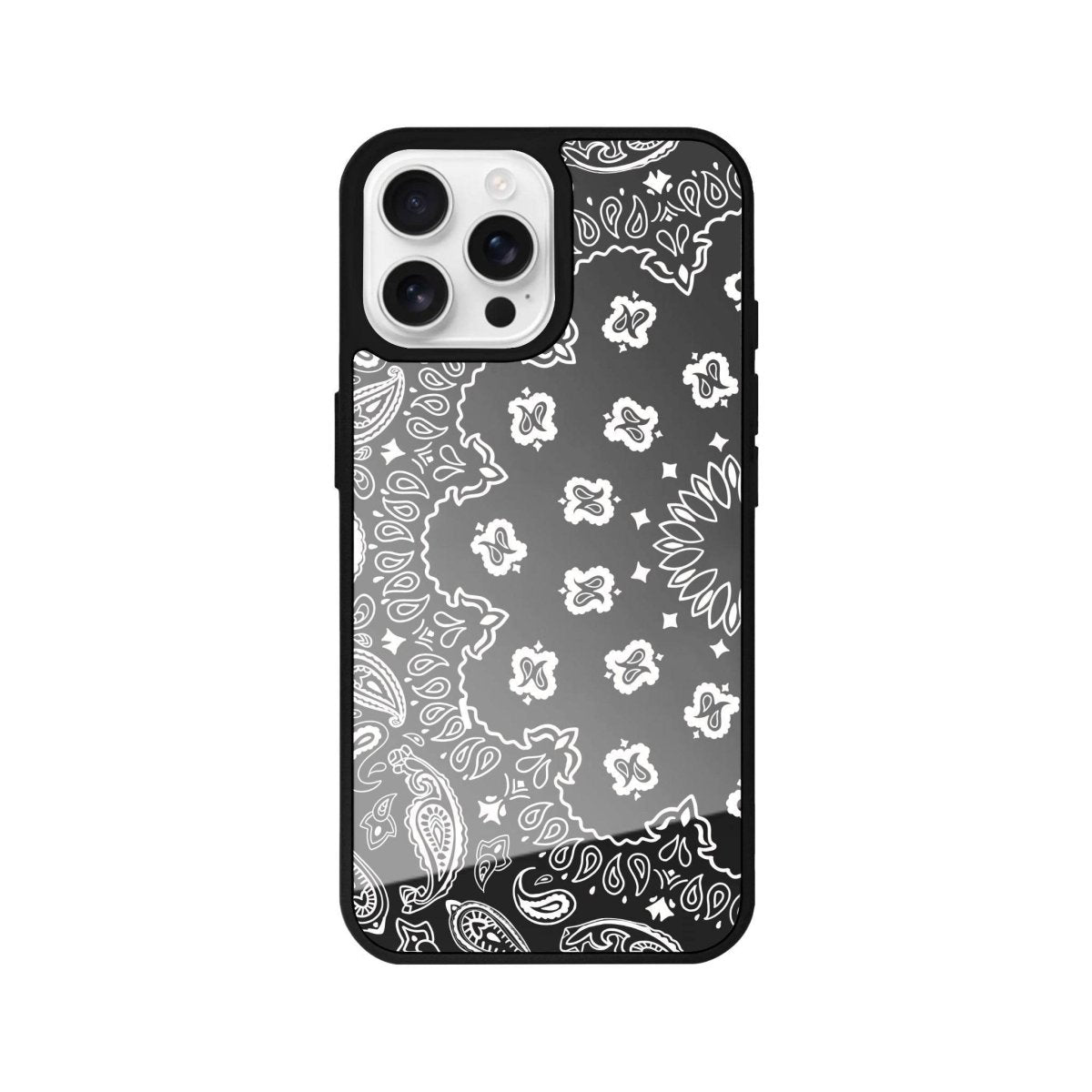 iPhone 16 Pro Paisley Mirror Aynalı Telefon Kılıfı Antrasit - SUMTHINCS