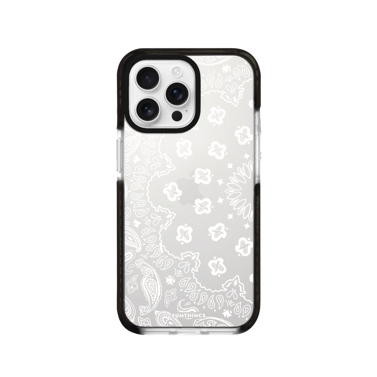 iPhone 16 Pro Paisley Procase Şeffaf Telefon Kılıfı Siyah Şeffaf - SUMTHINCS