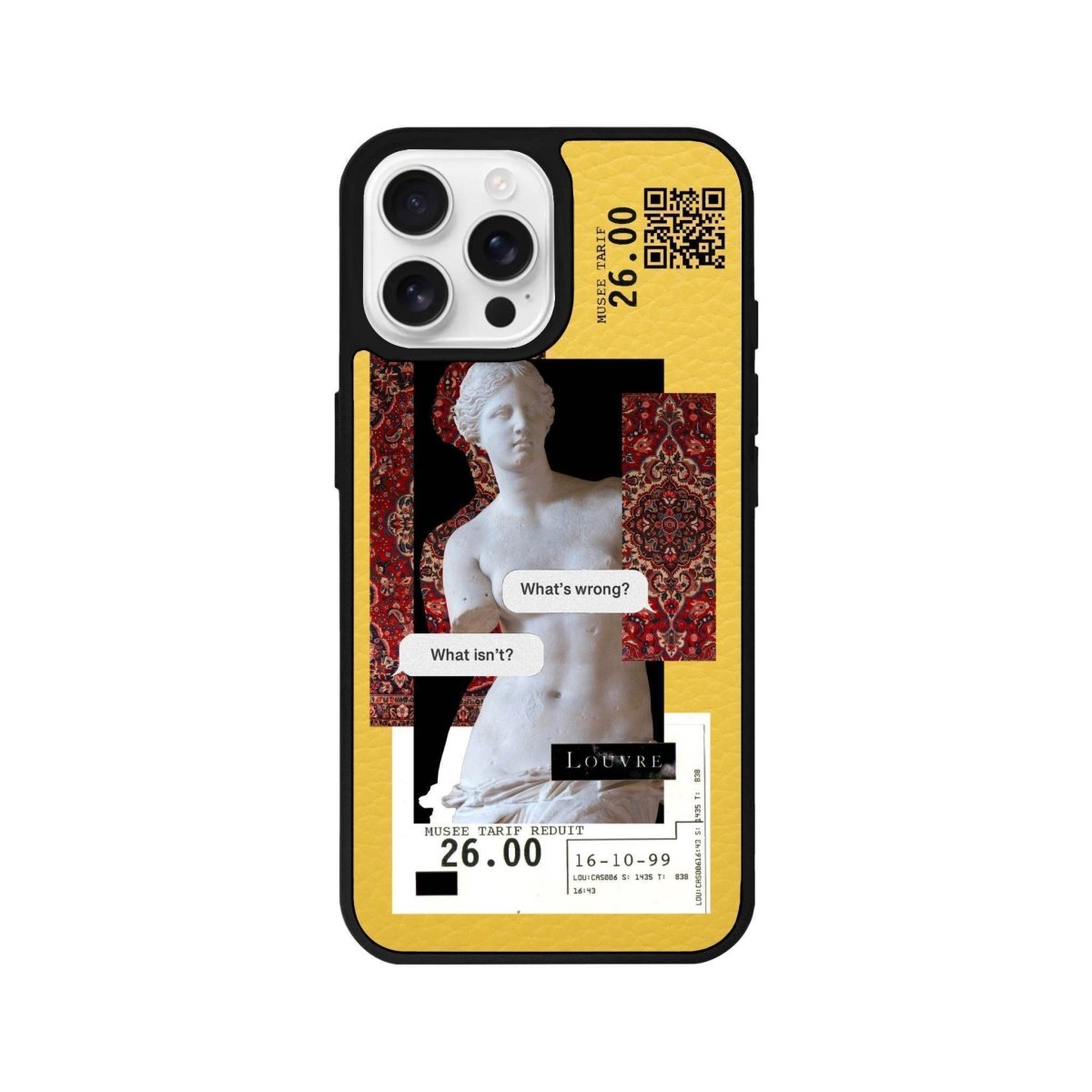 iPhone 16 Pro PixelVenus Leather Vegan Deri Telefon Kılıfı - SUMTHINCS