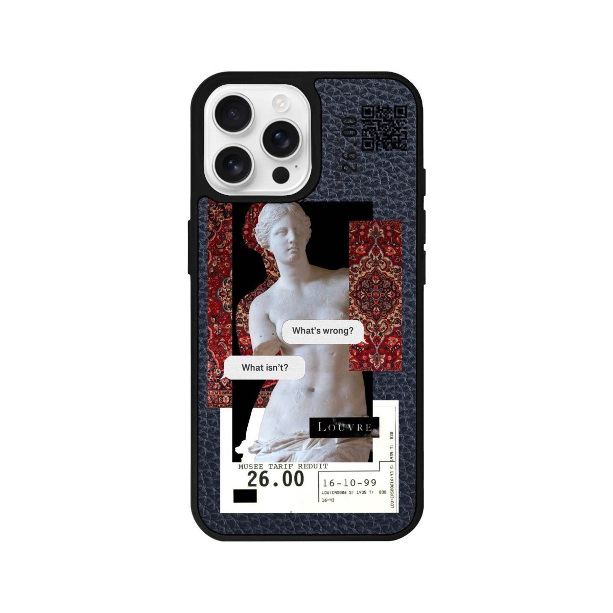 iPhone 16 Pro PixelVenus Leather Vegan Deri Telefon Kılıfı - SUMTHINCS