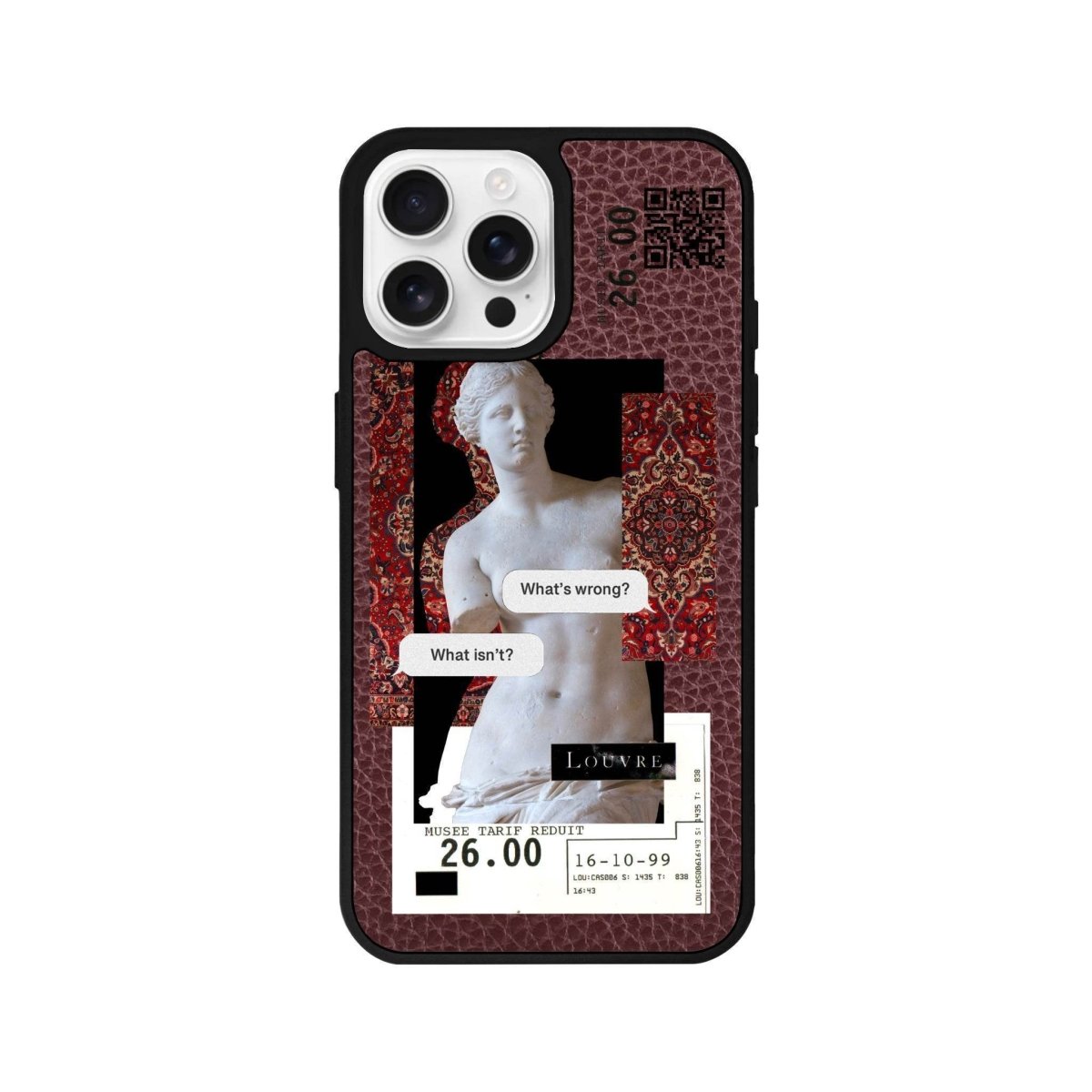 iPhone 16 Pro PixelVenus Leather Vegan Deri Telefon Kılıfı - SUMTHINCS