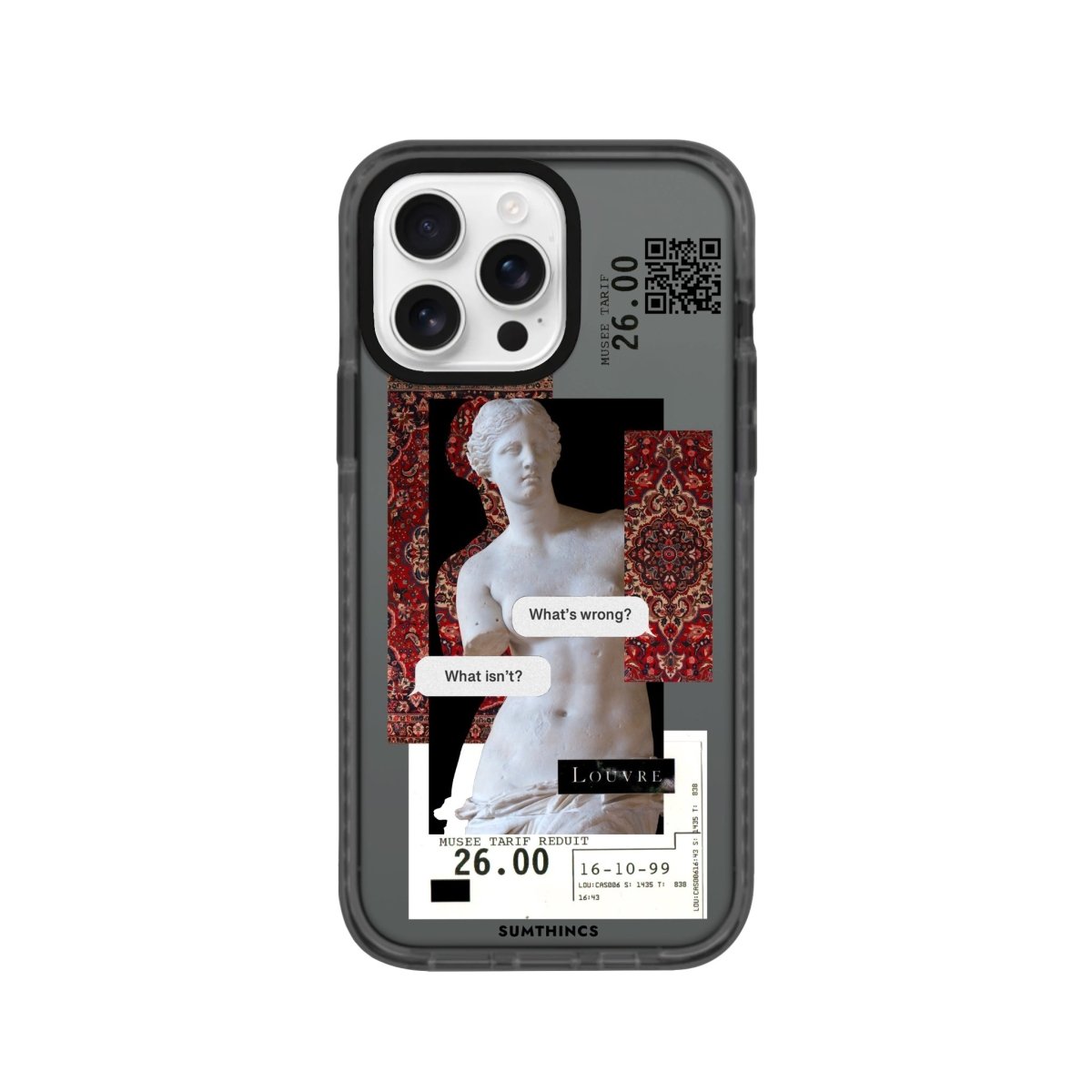 iPhone 16 Pro PixelVenus Procase Şeffaf Telefon Kılıfı Antrasit - SUMTHINCS