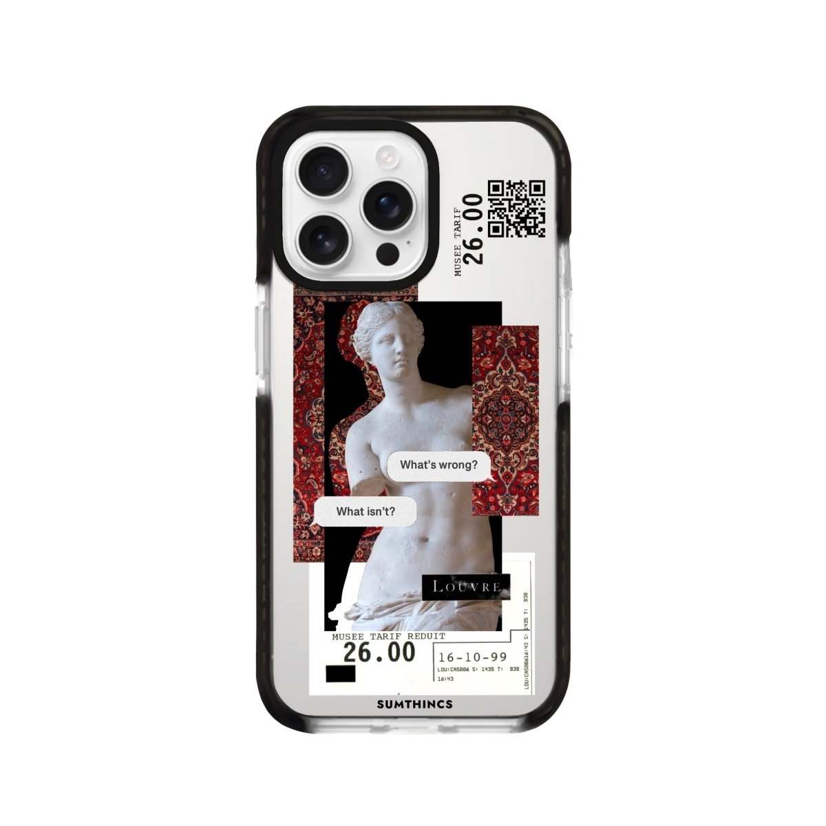 iPhone 16 Pro PixelVenus Procase Şeffaf Telefon Kılıfı Siyah Şeffaf - SUMTHINCS