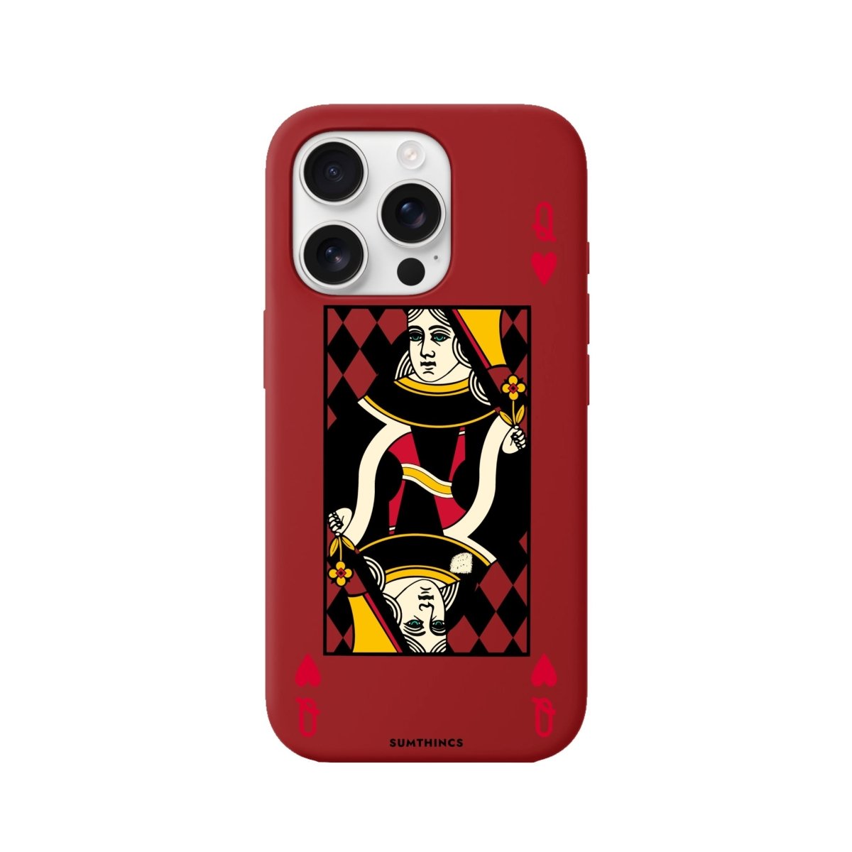 iPhone 16 Pro Queen Premium Telefon Kılıfı Kırmızı - SUMTHINCS