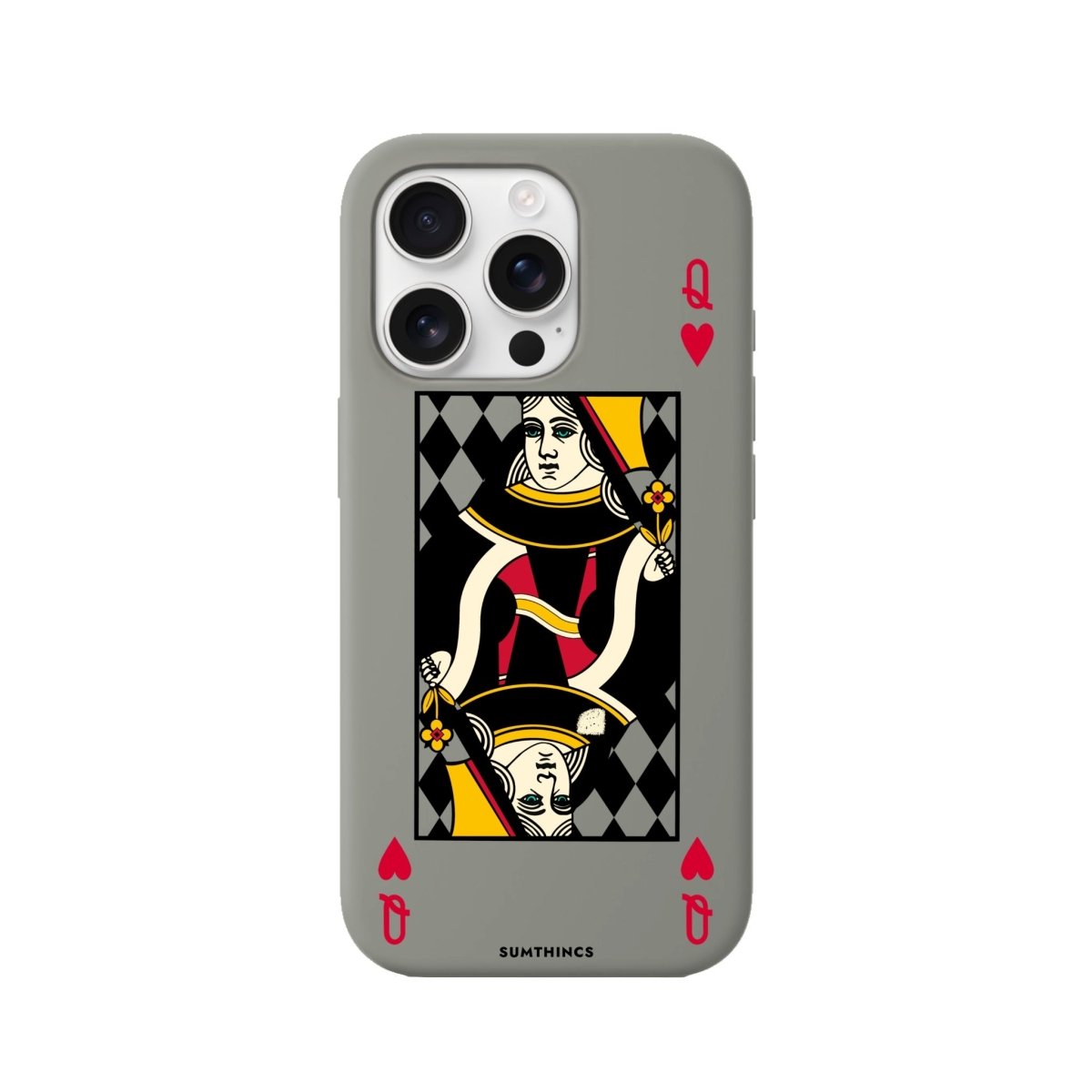 iPhone 16 Pro Queen Premium Telefon Kılıfı Gri - SUMTHINCS