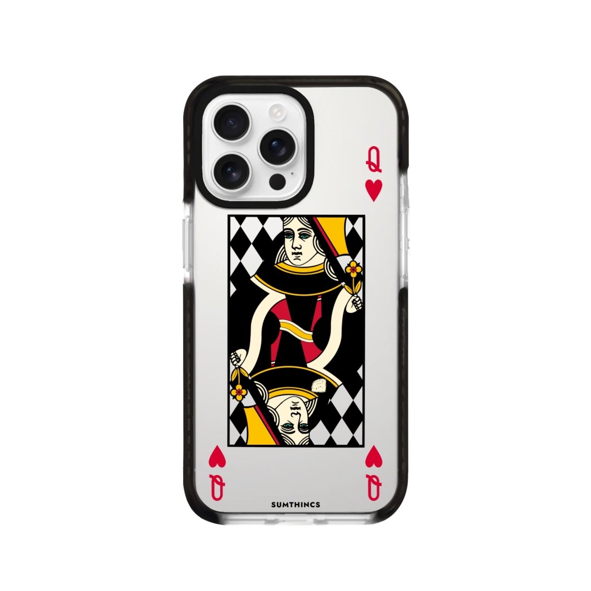 iPhone 16 Pro Queen Procase Şeffaf Telefon Kılıfı Siyah Şeffaf - SUMTHINCS