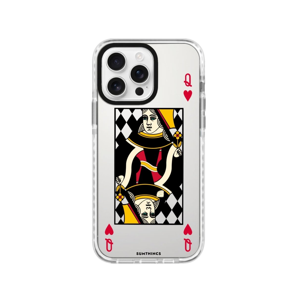 iPhone 16 Pro Queen Procase Şeffaf Telefon Kılıfı Beyaz Şeffaf - SUMTHINCS