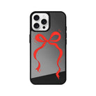 iPhone 16 Pro Red Bow Mirror Aynalı Telefon Kılıfı - SUMTHINCS