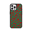 iPhone 16 Pro Ribbon Grid Leather Vegan Deri Telefon Kılıfı - SUMTHINCS