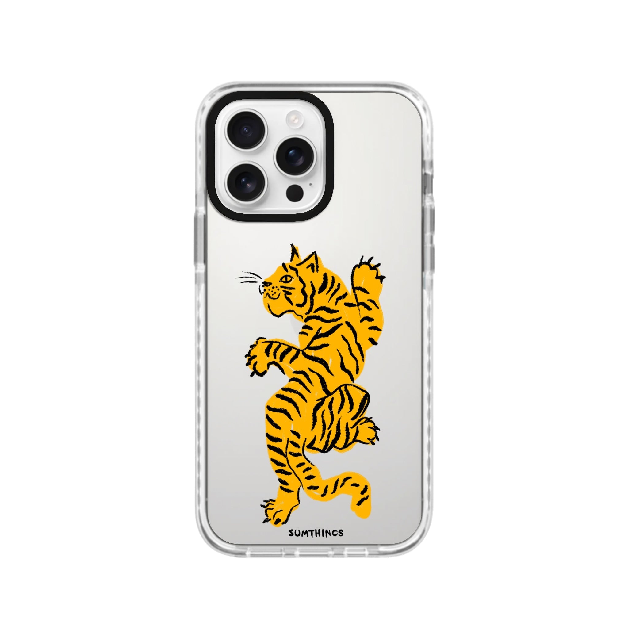 iPhone 16 Pro ROAR Procase Şeffaf Telefon Kılıfı Beyaz Şeffaf - SUMTHINCS